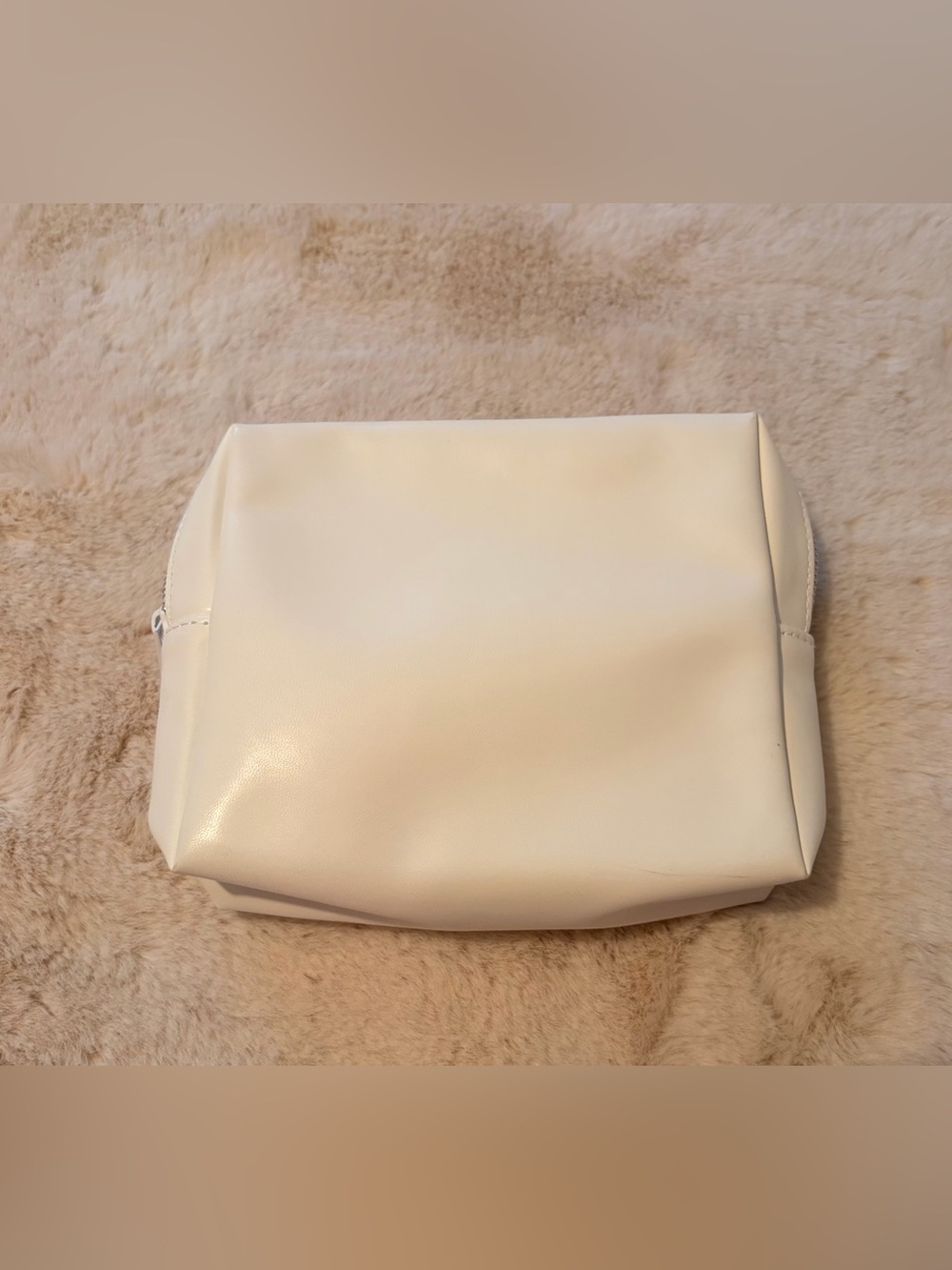 YSL Beauté White Cosmetic Makeup Bag Zip Pouch Travel Case - Picture 3 of 4